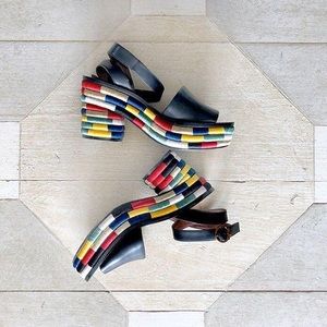 Tory Burch Camilla Embroidered Platform Sandals